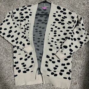 leopard print cardigan